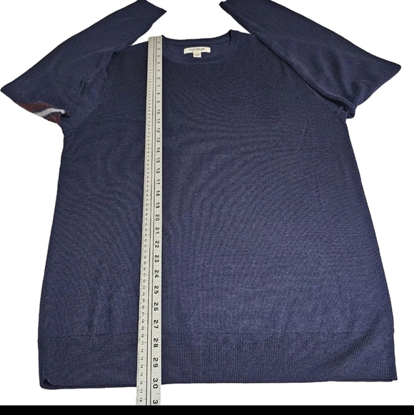 Goodthreads Men's Navy Blue M/Tall Merino Wool Casual Career Longsleeve Sweater - Picture 3 of 8
